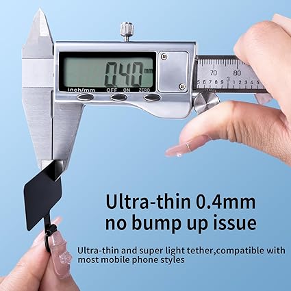 Phone Tether Tab for iPhone, Cell Phone Lanyard Patch - Image 2