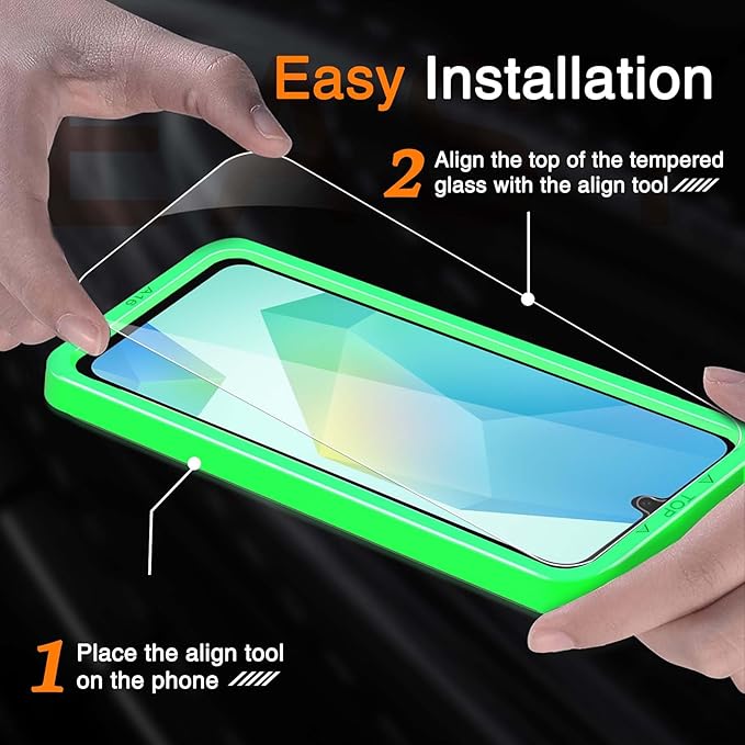 Wiaocit 3 Pack Tempered Glass Screen Protector for Samsung Galaxy A16 5G - Image 2