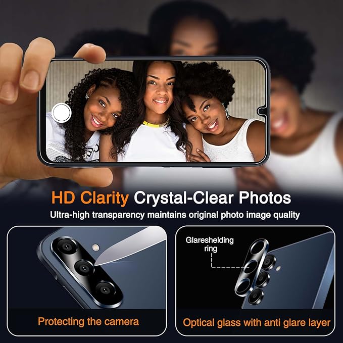 Wiaocit 3 Pack Tempered Glass Screen Protector for Samsung Galaxy A16 5G - Image 6