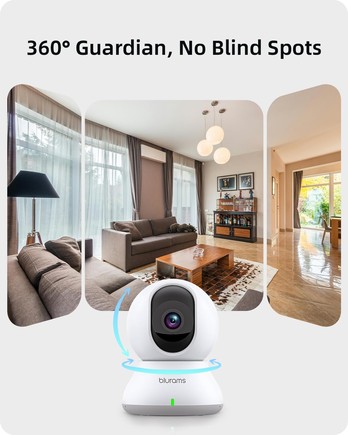 blurams Indoor Camera 2K, Cameras for Home Security 5GHz, 360° - Image 4