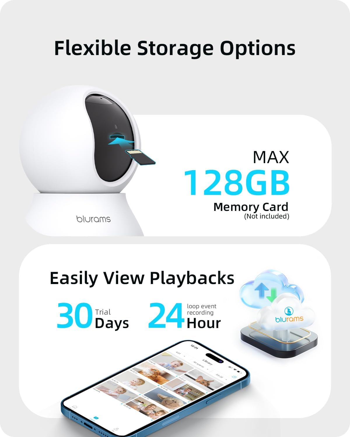 blurams Indoor Camera 2K, Cameras for Home Security 5GHz, 360° - Image 6