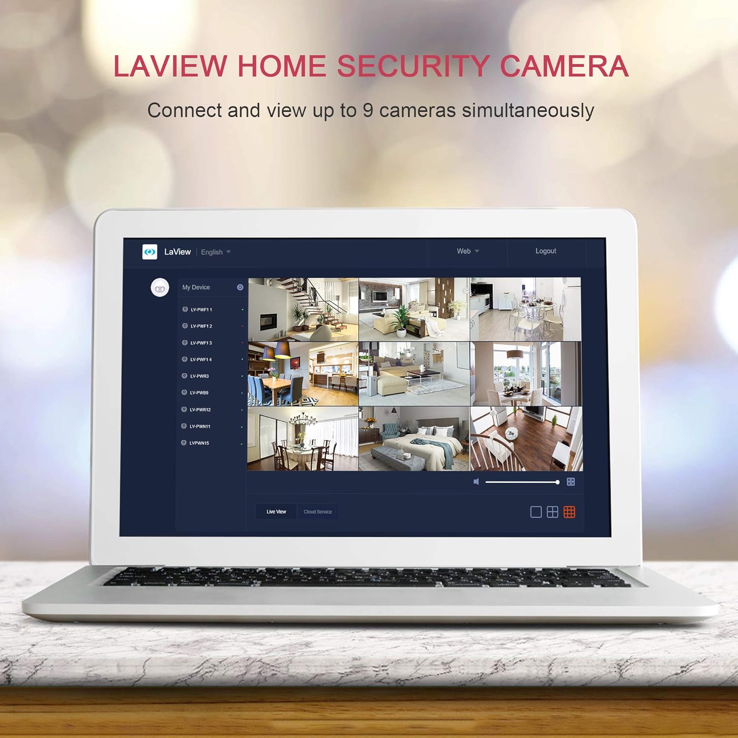 LaView Security Cameras 4pcs, Home Security Camera Indoor - Image 2