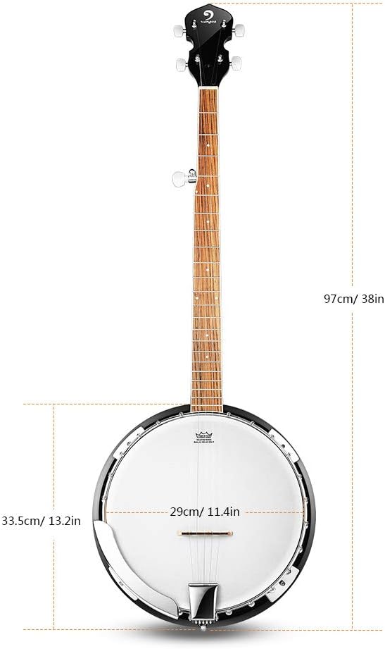 Vangoa Banjo 5 String Full Size Banjos Set with Resonator - Image 7
