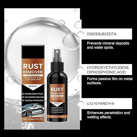 Rust Remover Spray for Metal, 2 Packs Heavy Duty Metal Cleaner - Image 4