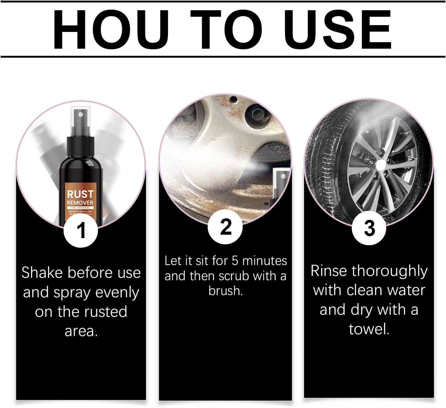 Rust Remover Spray for Metal, 2 Packs Heavy Duty Metal Cleaner - Image 8