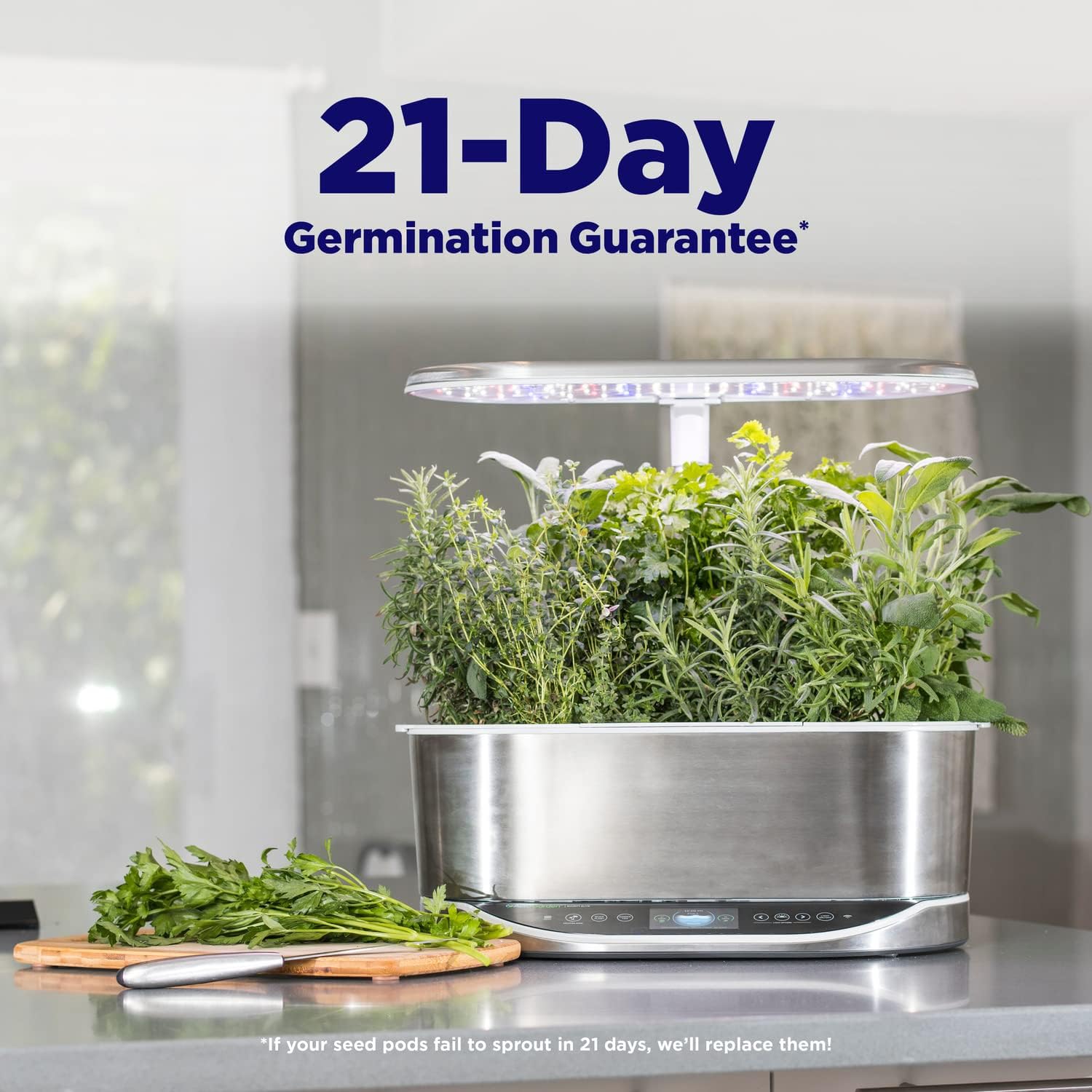 AeroGarden Bounty Elite - Indoor Garden with LED Grow Light, WiFi and Alexa Compatible - Image 3