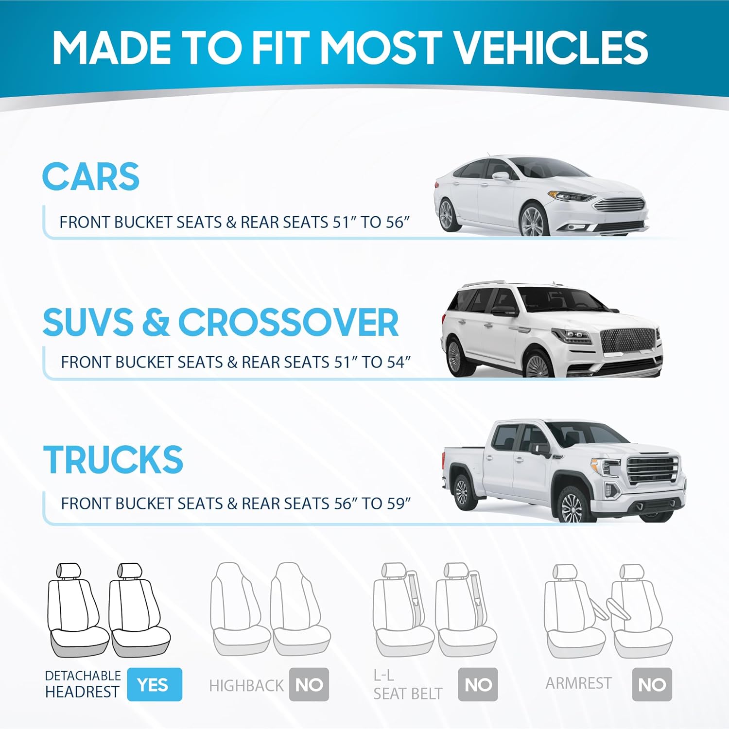 BDK PolyPro Car Seat Covers Full Set in Charcoal on Black – Front and Rear Split Bench for Cars - Image 9