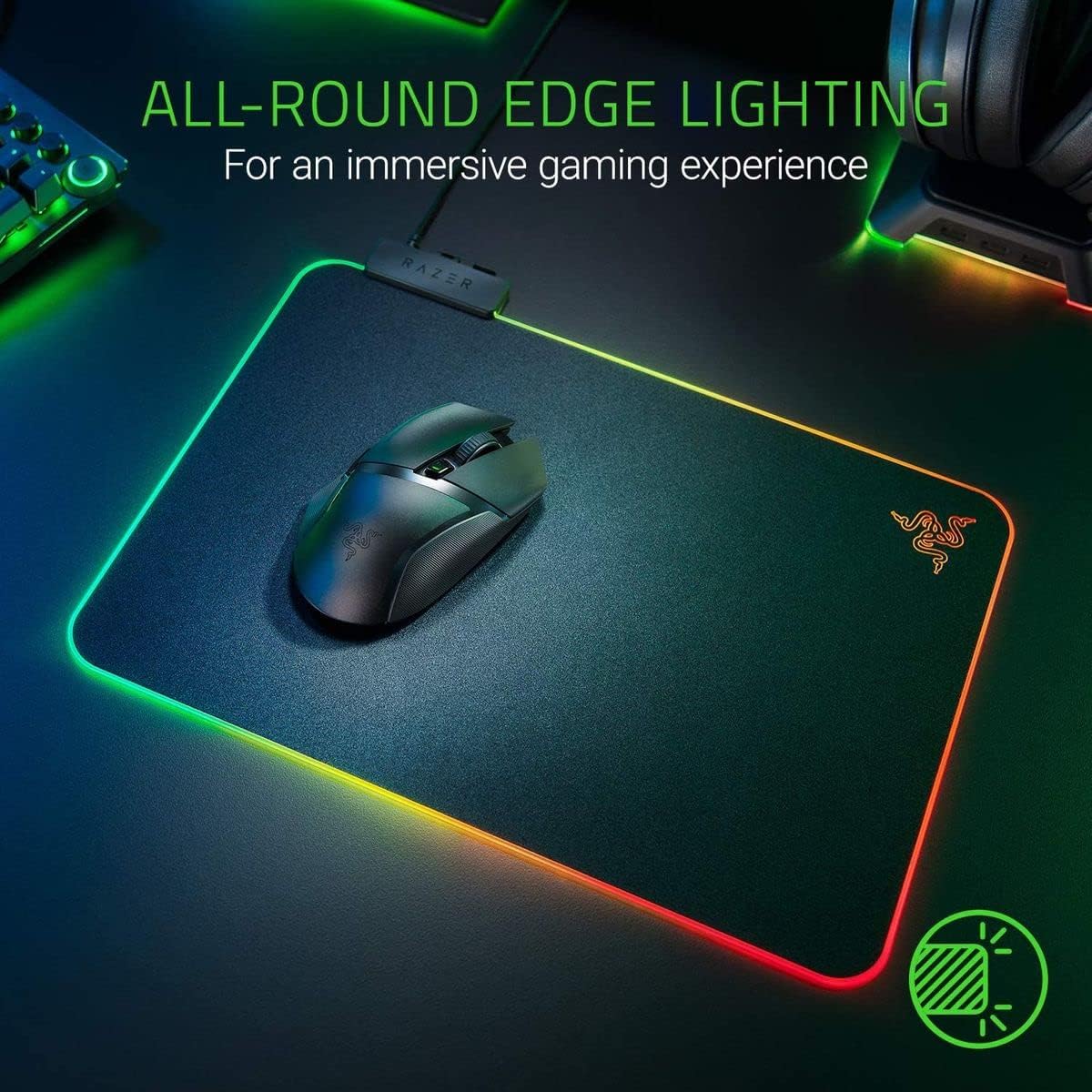 Razer Firefly Hard V2 RGB Gaming Mouse Pad - Image 3