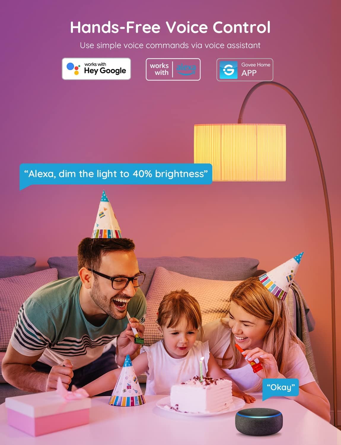 Govee Smart Light Bulbs, Color Changing Light Bulb - Image 3