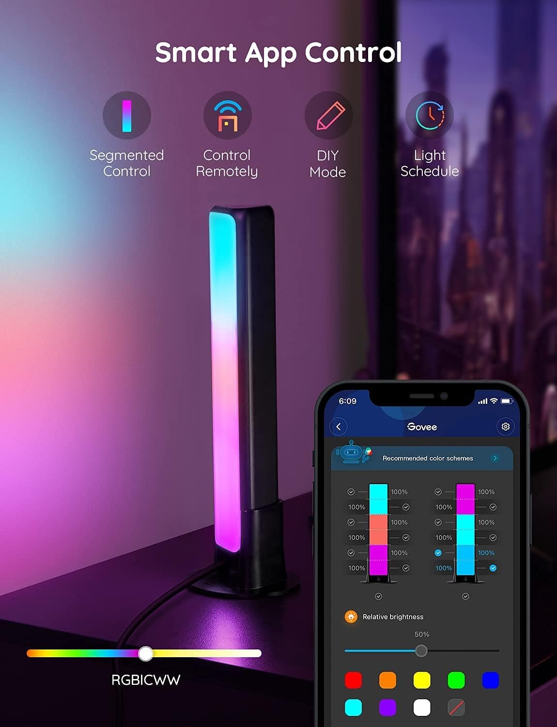Govee Smart LED Light Bars, Work with Alexa and Google Assistant - Image 5