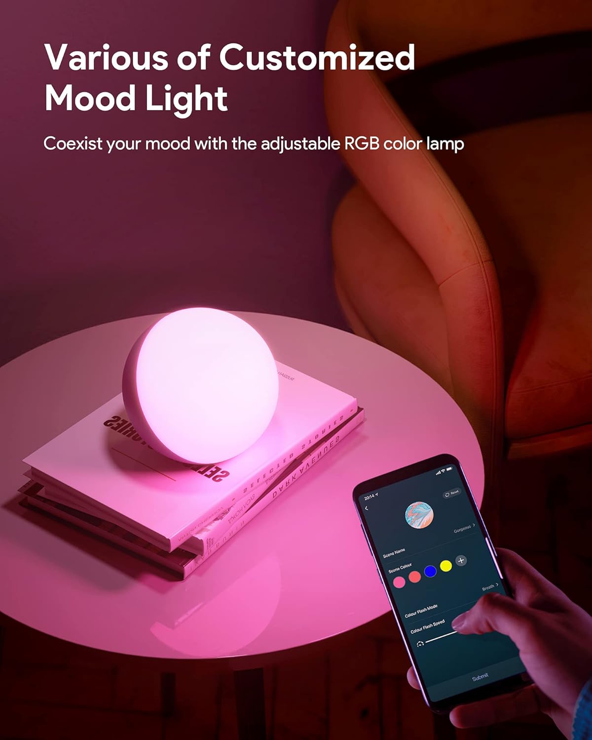 Hifree Smart Table Lamp, Dimmable Desk Lamp with App/Voice Control - Image 4