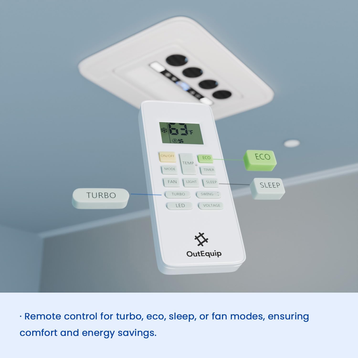 RV Air Conditioner, 12V 10000 BTU Rooftop Air Conditioner for RVs - Image 7