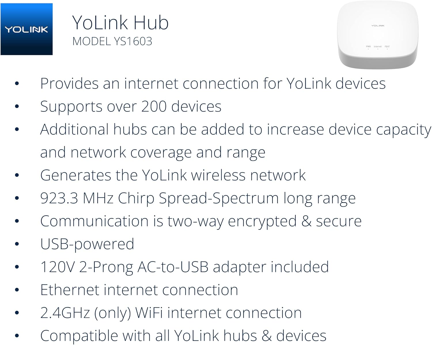 YoLink Smart Home Starter Kit: Hub & Water Leak Sensor 4-Pack - Image 3