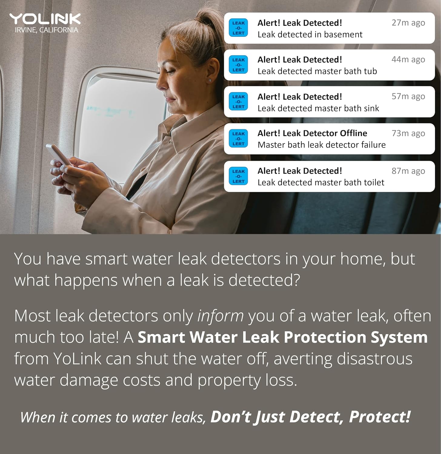YoLink Smart Home Starter Kit: Hub & Water Leak Sensor 4-Pack - Image 6