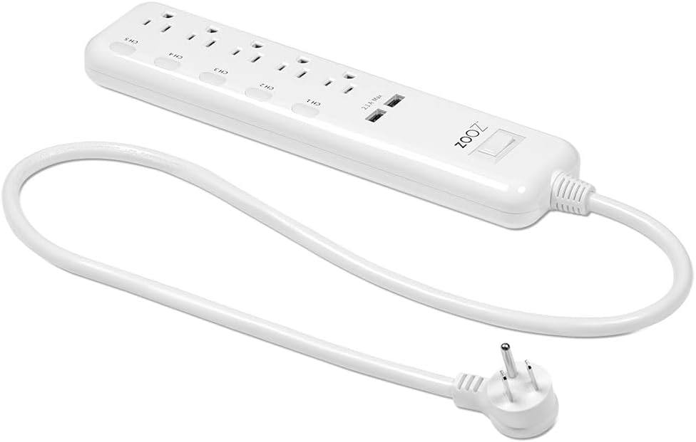 Zooz Z-Wave Long Range Power Strip ZEN20 800LR with Energy Monitoring and 2 USB Ports - Image 9