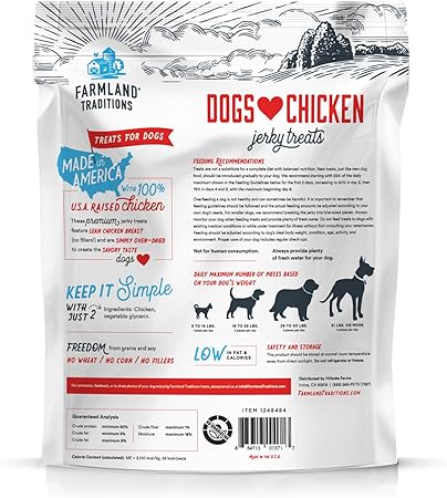 Farmland Traditions Dogs Love Chicken Jerky Dog Treats - Image 2
