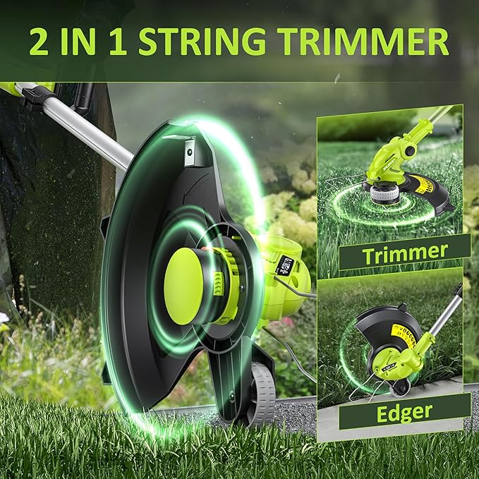Electric String Trimmer Cordless with 2x2.0Ah Battery - Image 2
