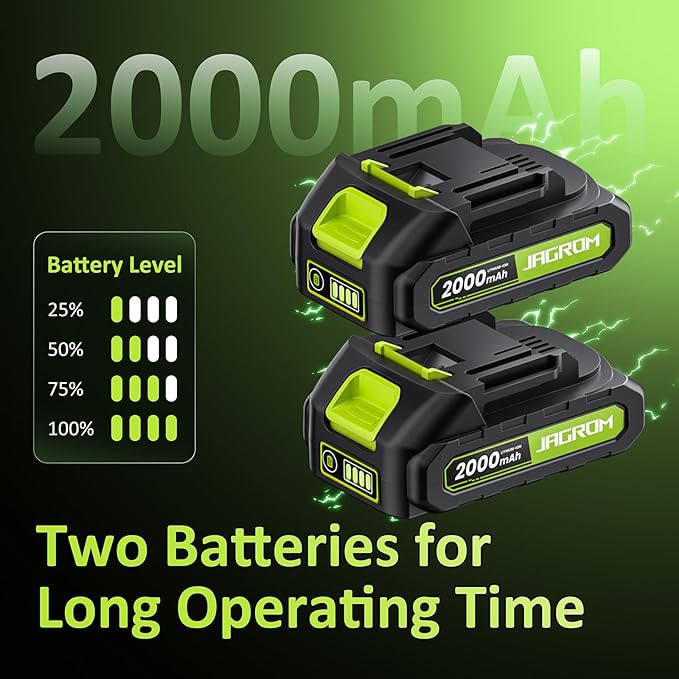 Electric String Trimmer Cordless with 2x2.0Ah Battery - Image 3