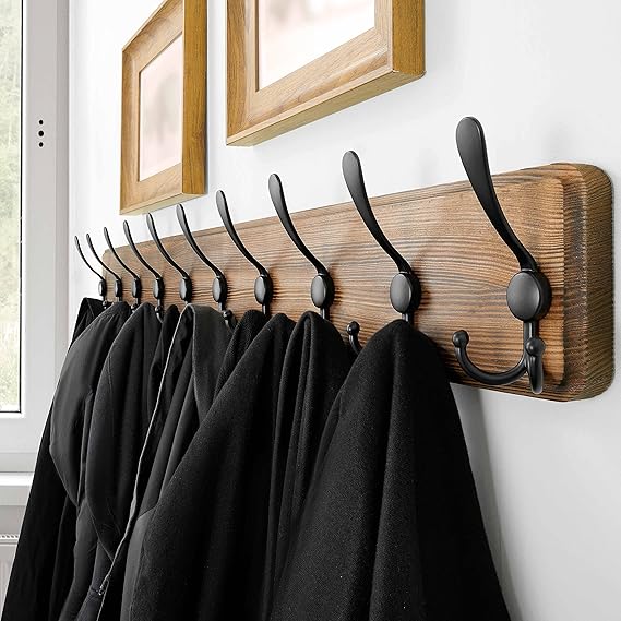 SKOLOO Rustic Large Coat Rack Wall - Image 2