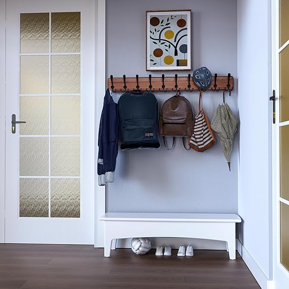 SKOLOO Rustic Large Coat Rack Wall - Image 4