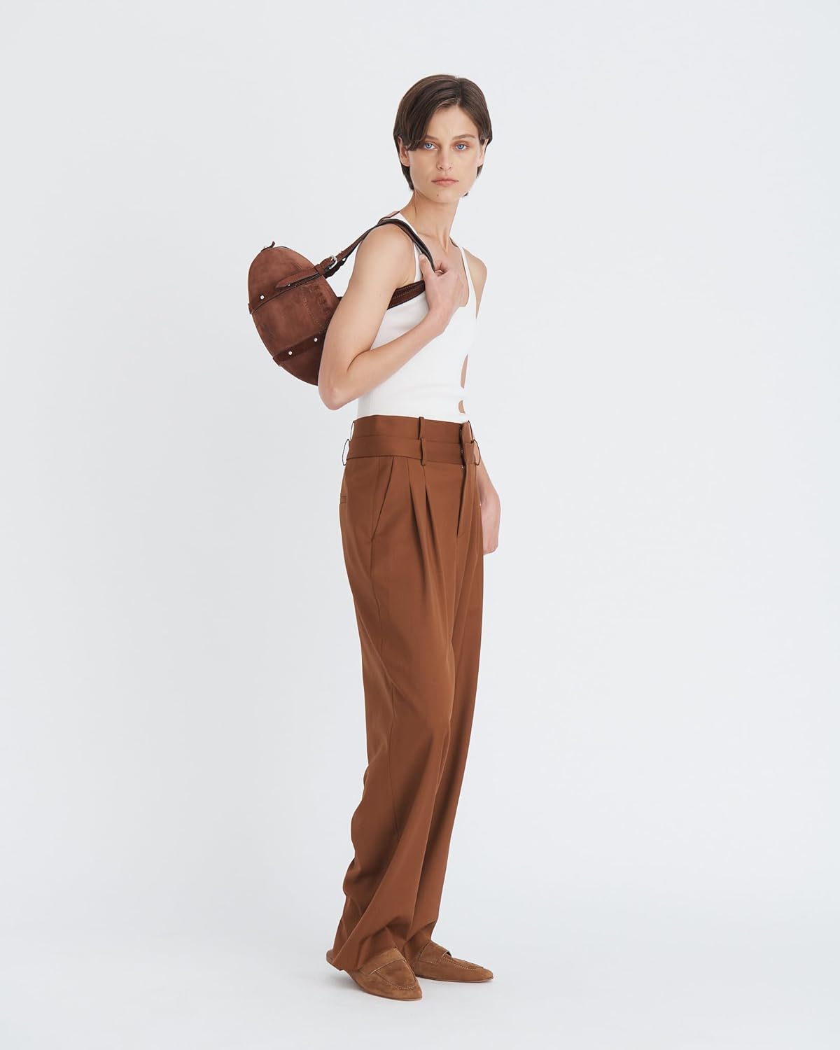 Click to see full view Monse Suede Football Bag - Image 3