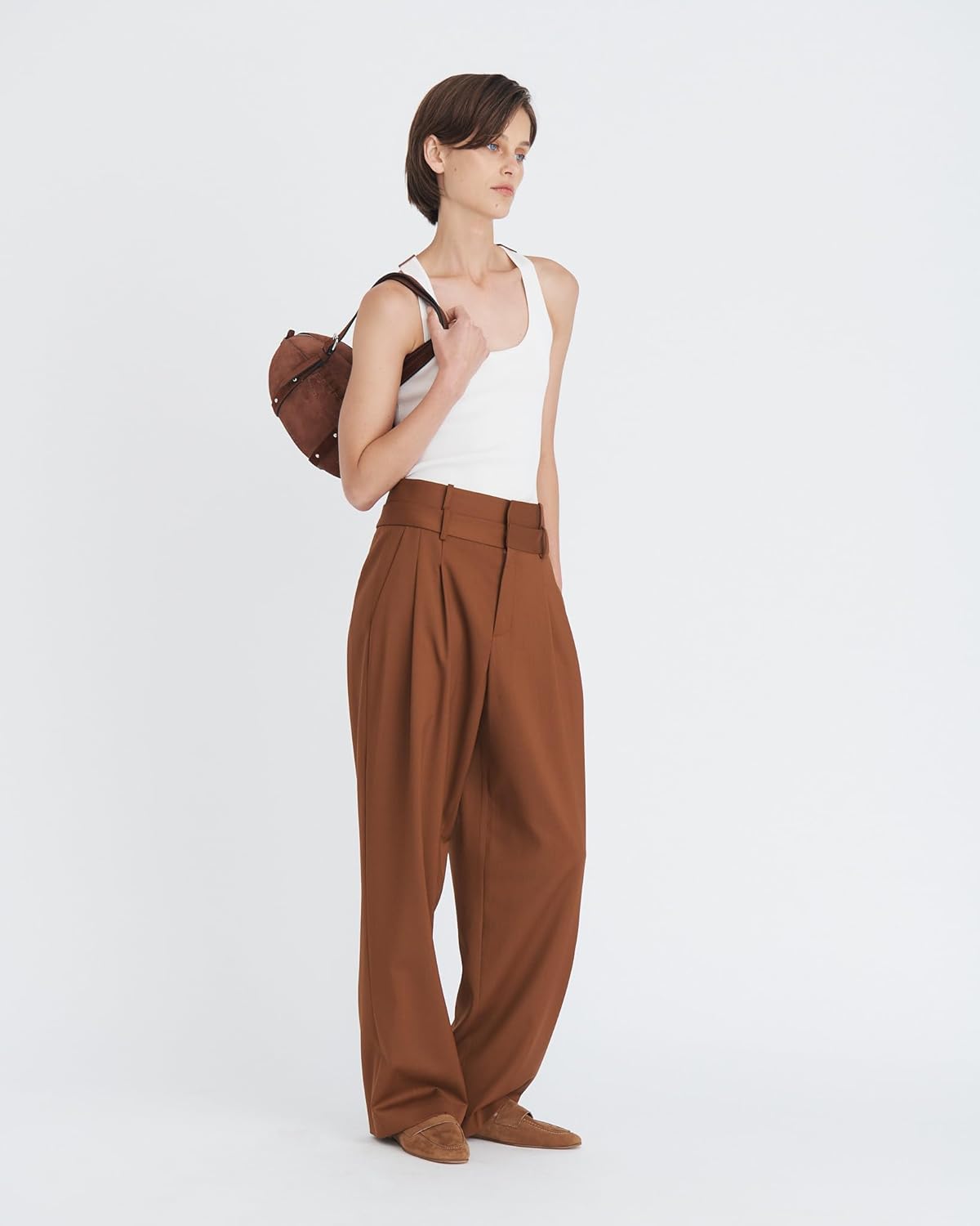 Click to see full view Monse Suede Football Bag - Image 4