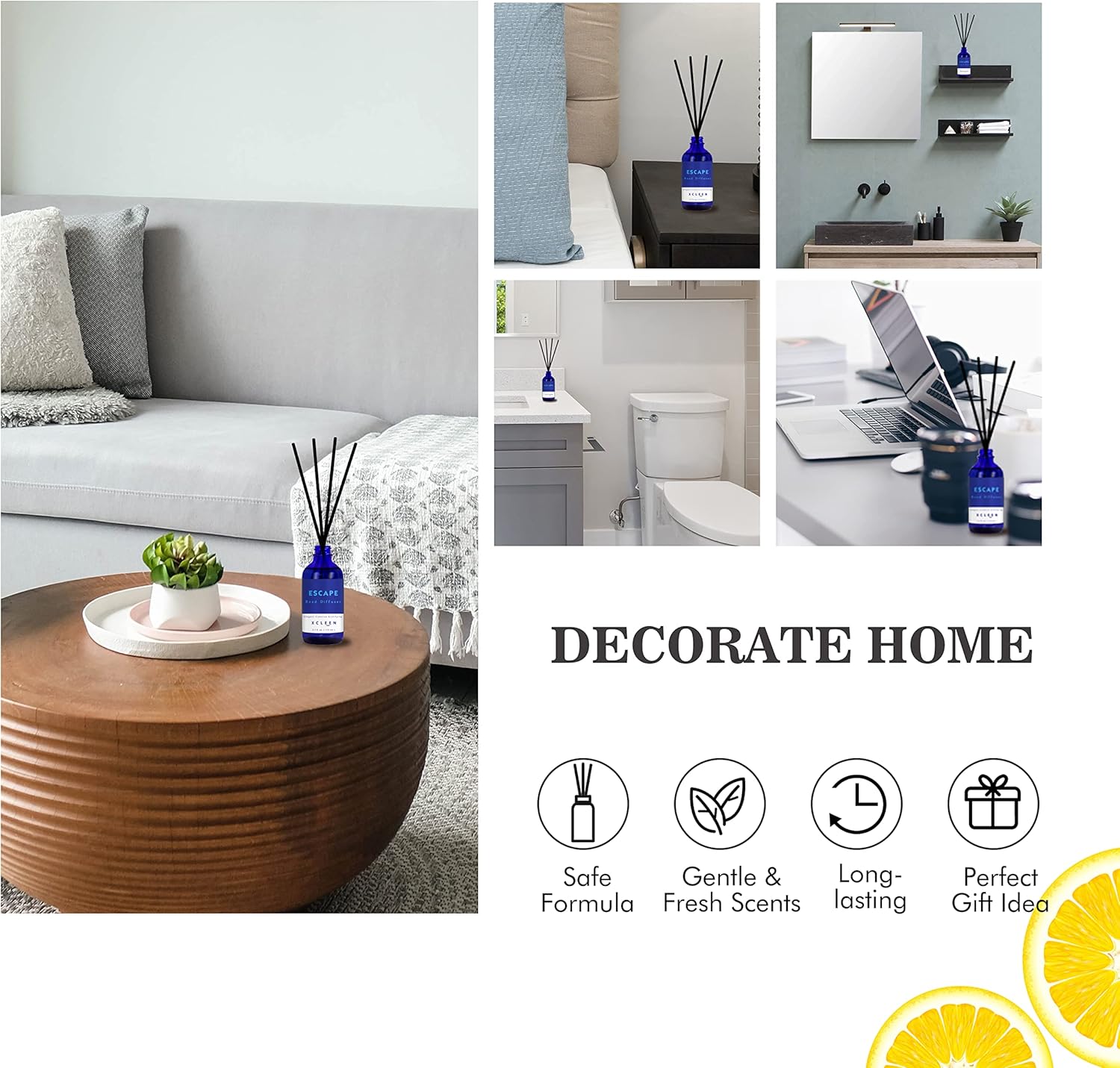 Reed Diffusers Set, 3.7 Oz Scent Diffuser - Image 7