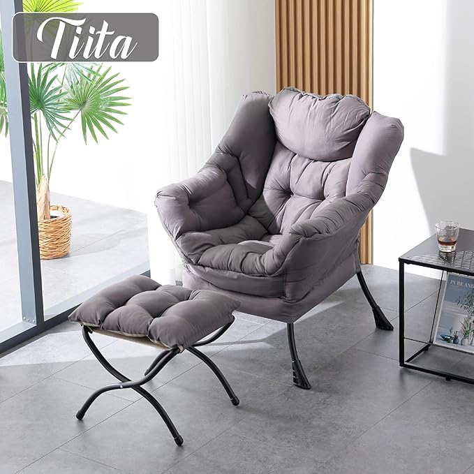 Tiita Lazy Chair with Ottoman - Image 4
