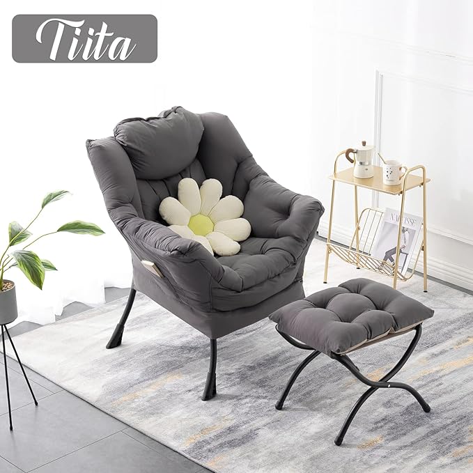 Tiita Lazy Chair with Ottoman - Image 5