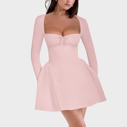 Women's Fit and Flare Mini Dress - Image 2