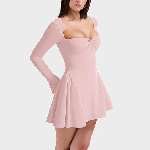 Women's Fit and Flare Mini Dress - Image 3