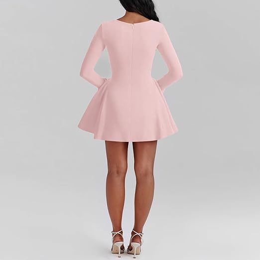Women's Fit and Flare Mini Dress - Image 4