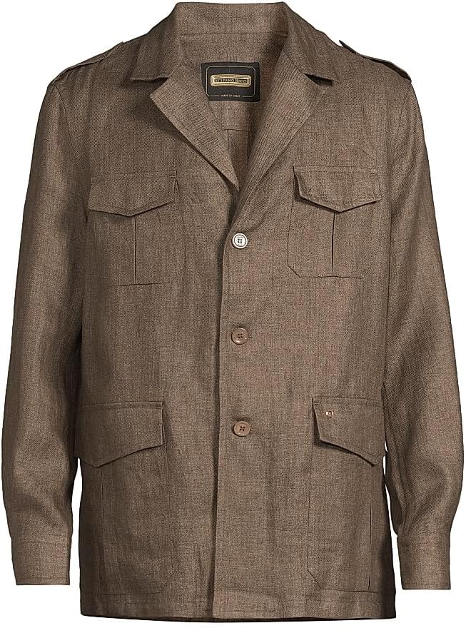 Stefano Ricci Linen Shirt Jacket