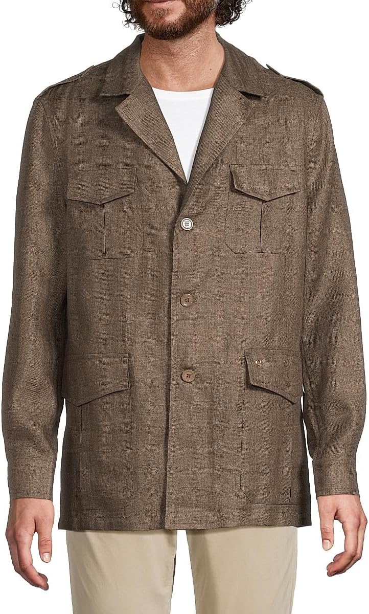 Stefano Ricci Linen Shirt Jacket - Image 2