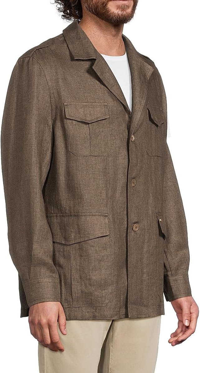 Stefano Ricci Linen Shirt Jacket - Image 3